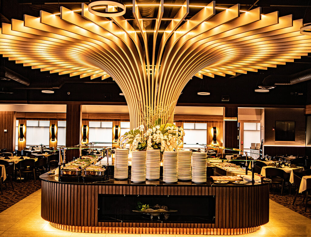 Gourmet salad bar at Chama Gaucha Chicago Brazilian steakhouse