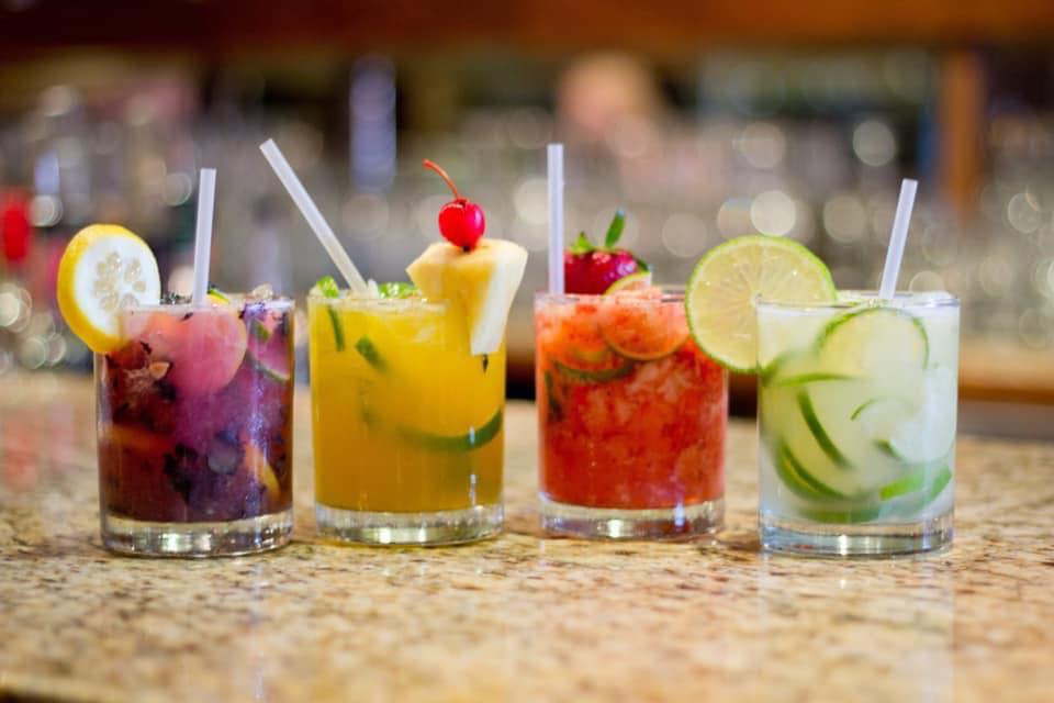 Brazilian Cocktail Selection Featuring Caipirinhas